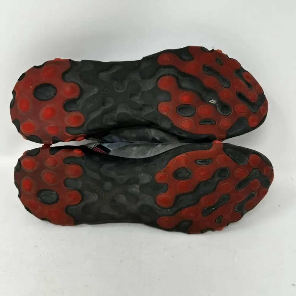 Nike React Element 87 'Solar Red' Men's 10.5 Translucent Cork Insole Sporty EUC